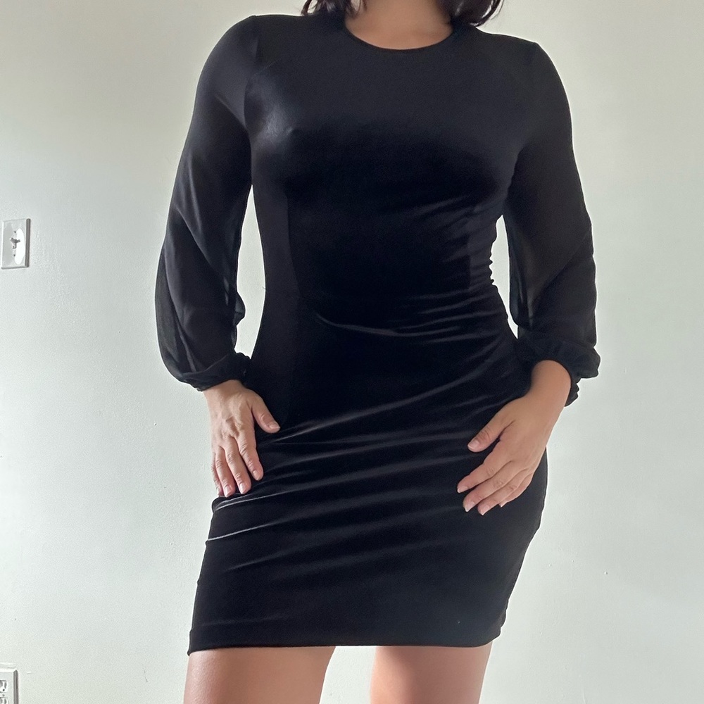 Black Long-Sleeve Dress